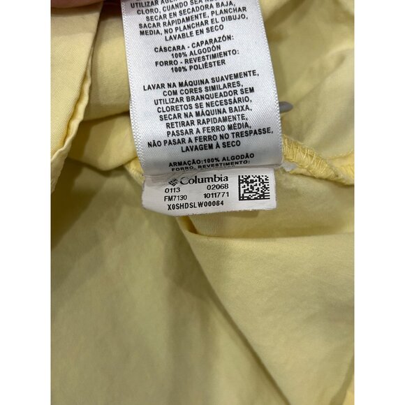 Columbia Mens PFG Short Sleeve Button-Up Fishing Shirt Size XL Yellow - Picture 7 of 9